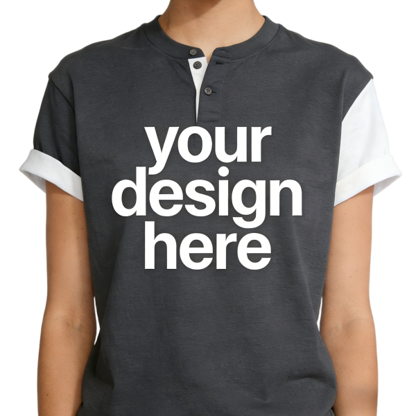 Charcoal Henley T-Shirt