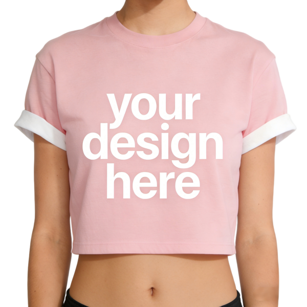 Light Pink Cropped T-Shirt