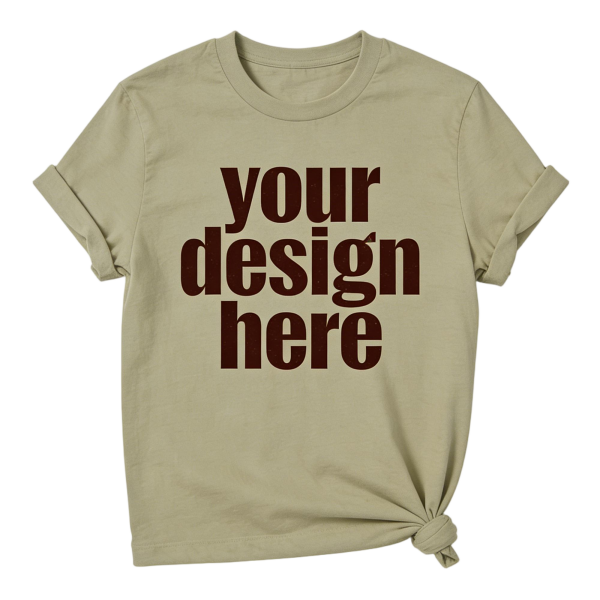 Sage Green Rolled Side-Knot T-Shirt