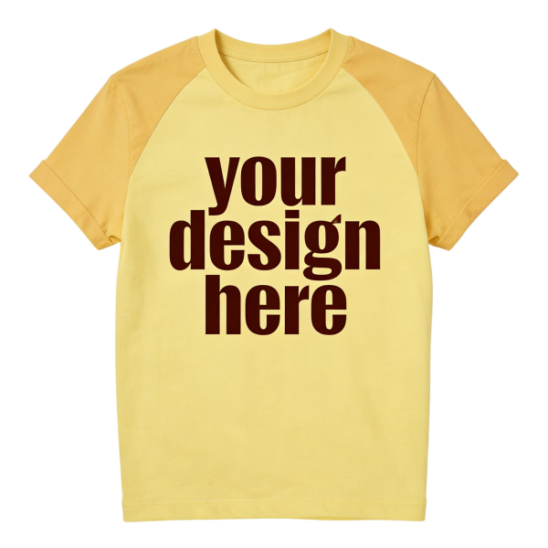 Yellow Raglan Sleeve T-Shirt