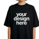 Jet Black Oversized Streetwear T-Shirt