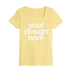 Lemon Yellow Square Neck T-Shirt